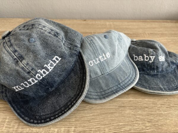 Baby title soft floppy peak caps